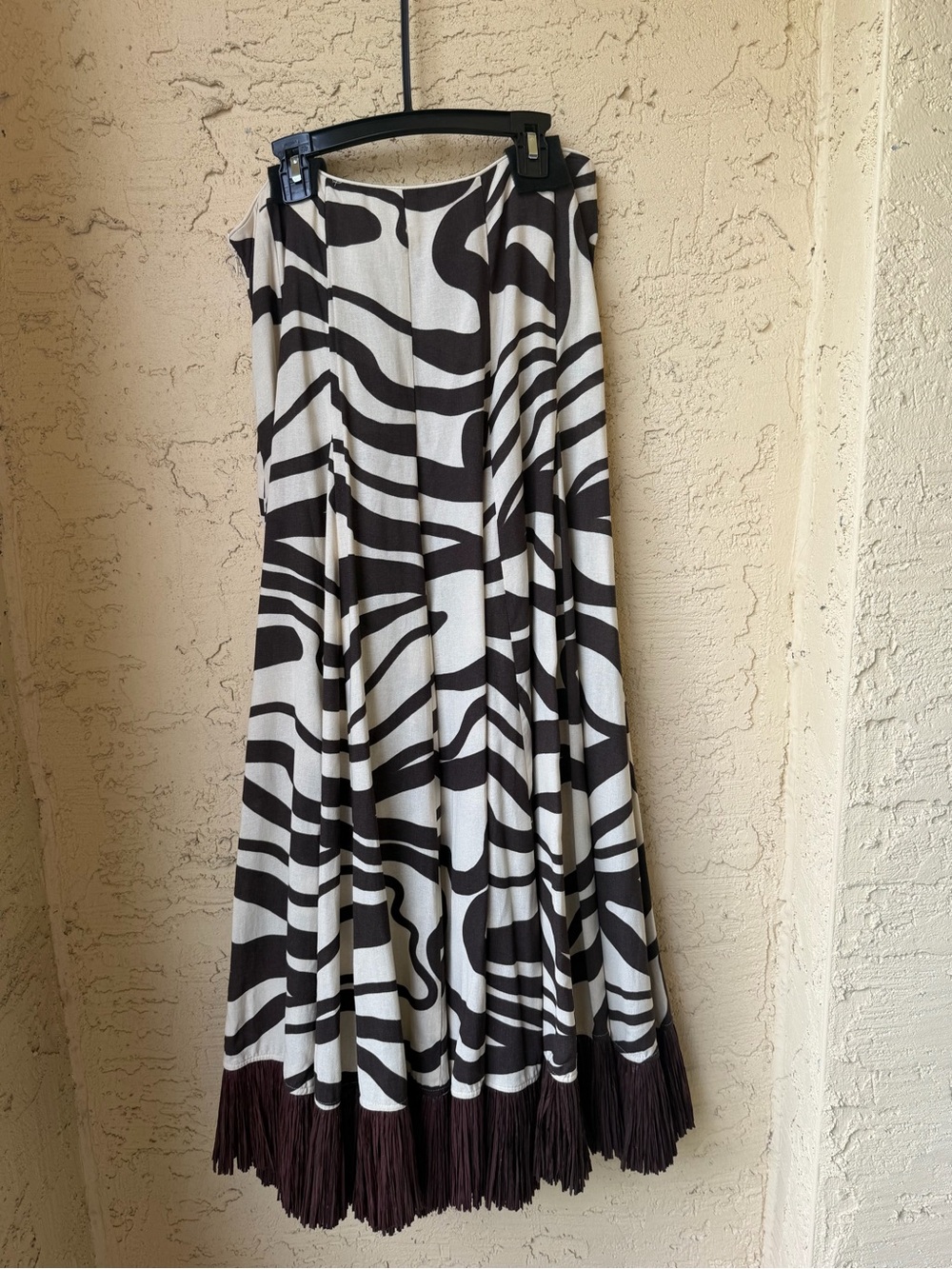 Antonio Melani x M.G. Style Somers Swirl Print Linen Blend Straw Trim 2 Piece 10 - Picture 7 of 13